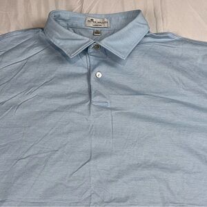Peter Millar Light Blue Nonolux Men's Polo Golf Shirt XL